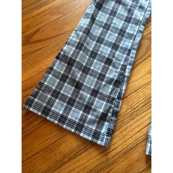 Limited Too Girls Blue Plaid Wide Leg Pants – Trendy & Comfy - Picture 2 of 7